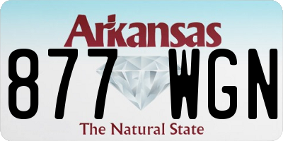 AR license plate 877WGN