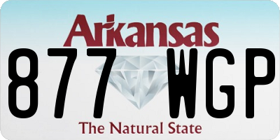 AR license plate 877WGP
