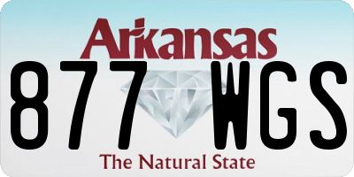 AR license plate 877WGS