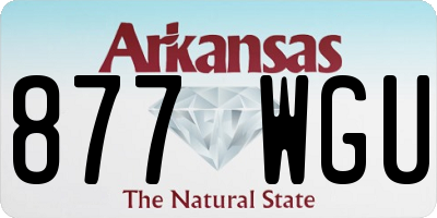 AR license plate 877WGU