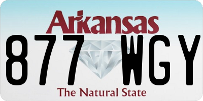 AR license plate 877WGY