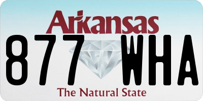AR license plate 877WHA