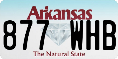 AR license plate 877WHB
