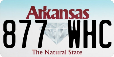 AR license plate 877WHC