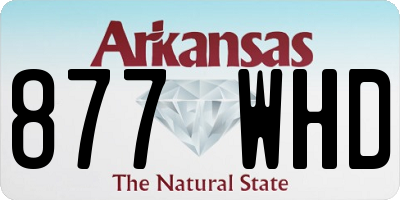 AR license plate 877WHD