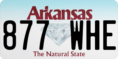 AR license plate 877WHE