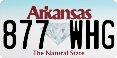 AR license plate 877WHG
