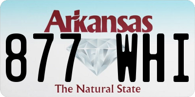 AR license plate 877WHI