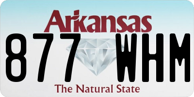 AR license plate 877WHM