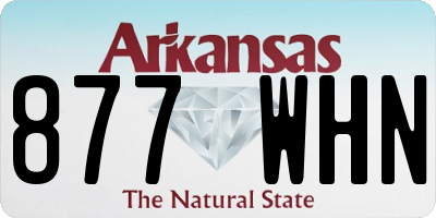 AR license plate 877WHN