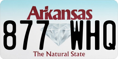 AR license plate 877WHQ