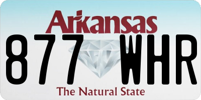AR license plate 877WHR