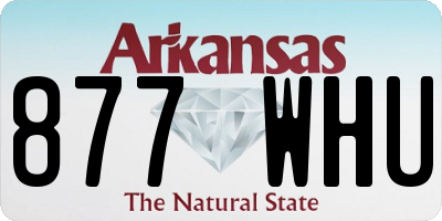 AR license plate 877WHU