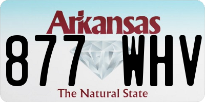 AR license plate 877WHV