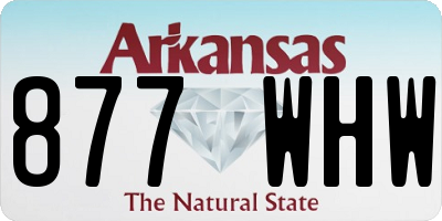 AR license plate 877WHW