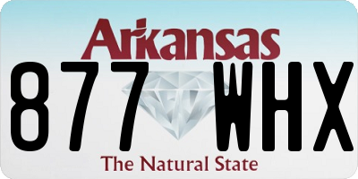 AR license plate 877WHX