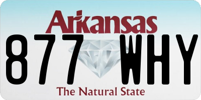 AR license plate 877WHY