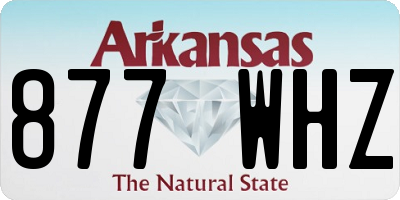 AR license plate 877WHZ