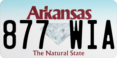 AR license plate 877WIA