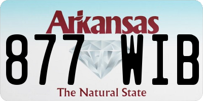 AR license plate 877WIB