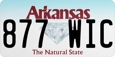 AR license plate 877WIC