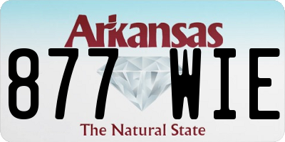 AR license plate 877WIE