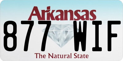 AR license plate 877WIF