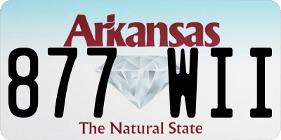 AR license plate 877WII