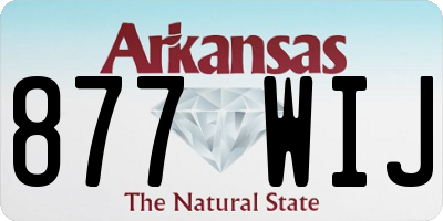 AR license plate 877WIJ