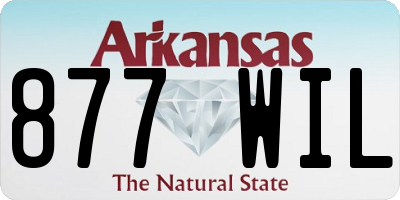 AR license plate 877WIL