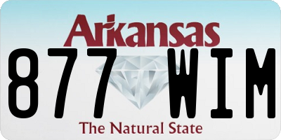 AR license plate 877WIM