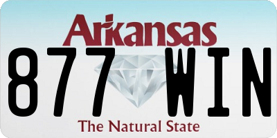AR license plate 877WIN