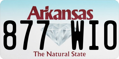 AR license plate 877WIO