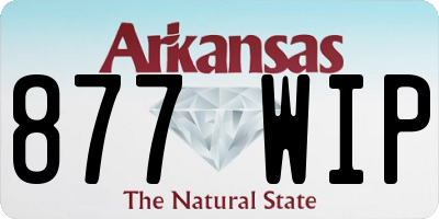 AR license plate 877WIP