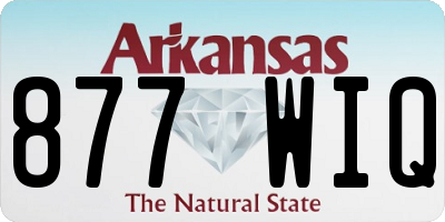 AR license plate 877WIQ