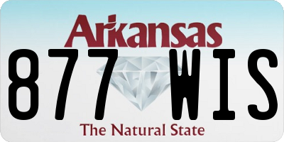 AR license plate 877WIS