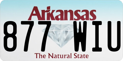 AR license plate 877WIU