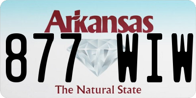 AR license plate 877WIW