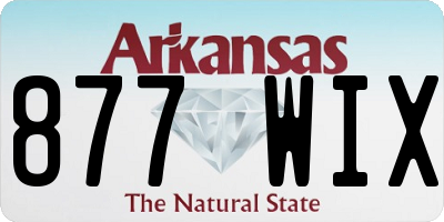 AR license plate 877WIX