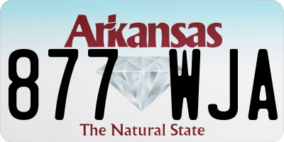AR license plate 877WJA