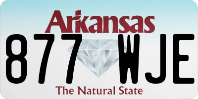 AR license plate 877WJE