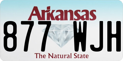 AR license plate 877WJH