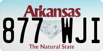 AR license plate 877WJI