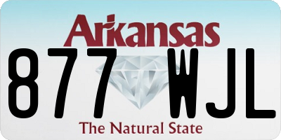 AR license plate 877WJL