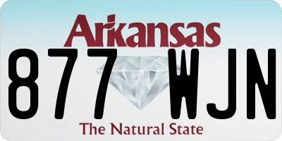 AR license plate 877WJN