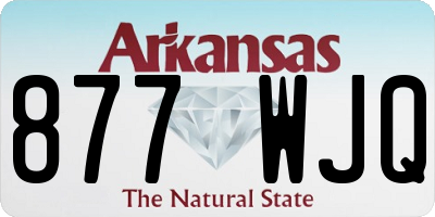 AR license plate 877WJQ
