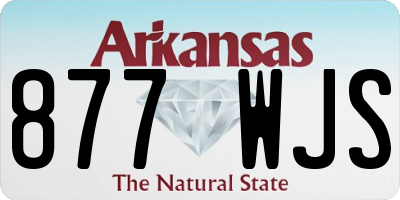 AR license plate 877WJS