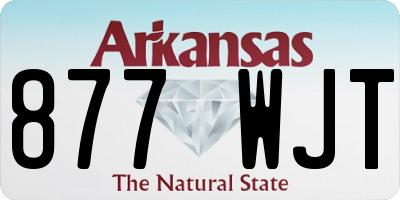 AR license plate 877WJT