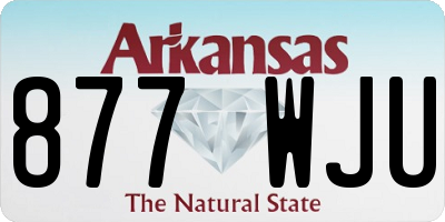 AR license plate 877WJU
