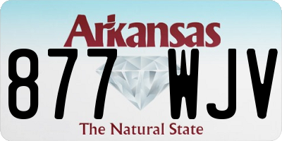 AR license plate 877WJV